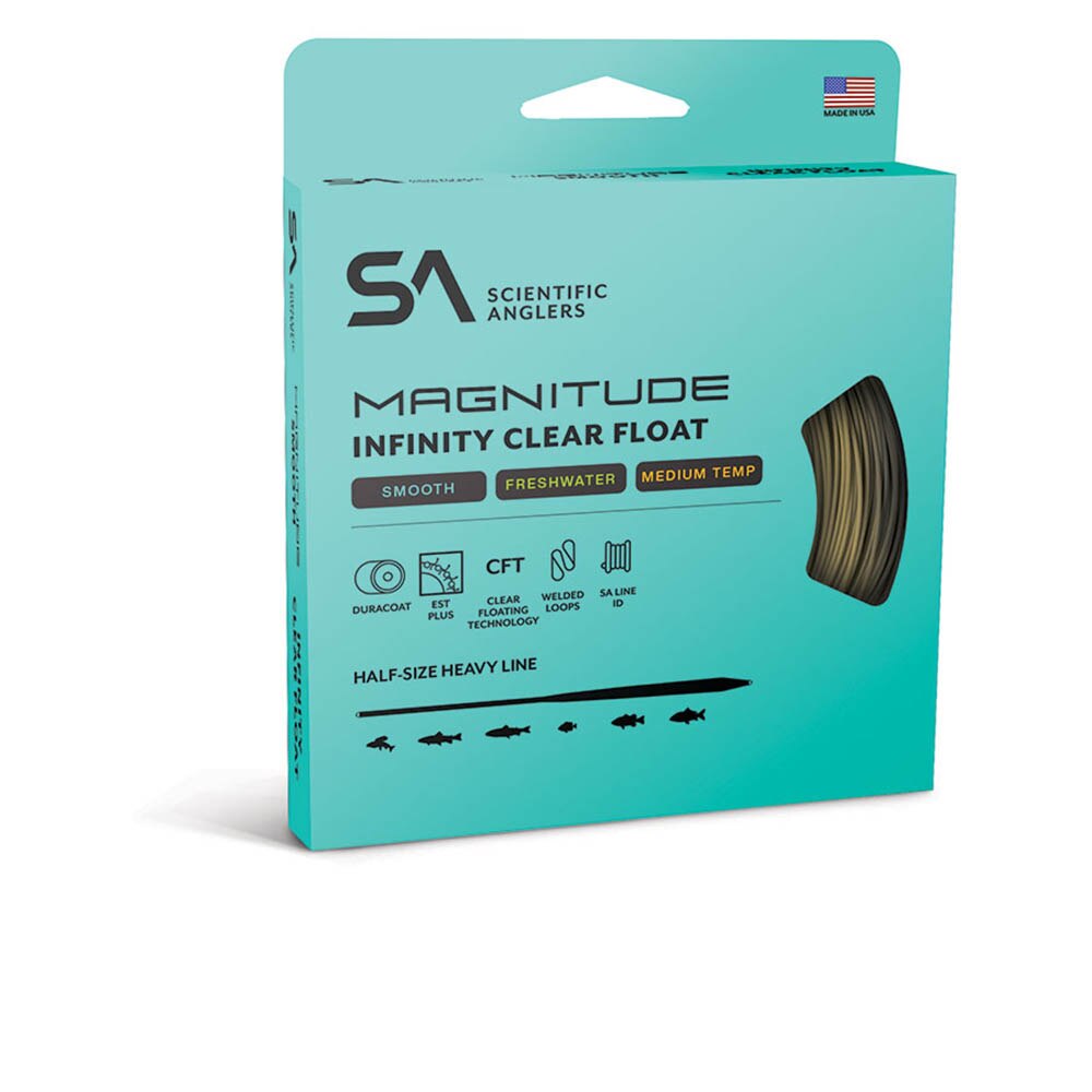 Scientific Anglers Magnitude Smooth Infinity Fly Line 10' Clear Float Tip in Buckskin Clear